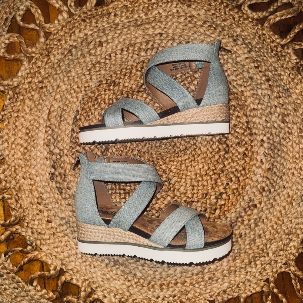 Corky’s Women's Denim Platform Sandals